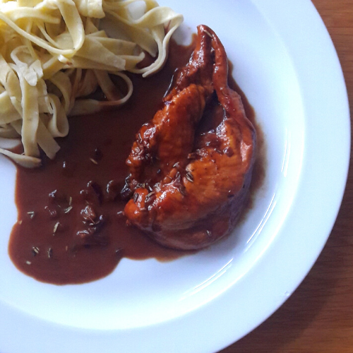 Huhn in Balsamico-Sauce
